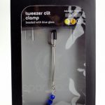Tweezer Clit Clamp w/Blue Beads