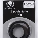 Nitrile Cock Ring Set - Black