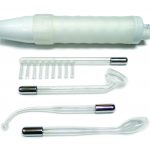 Neon Wand Electrosex Kit - Red Handle - Red Electrode US Plug