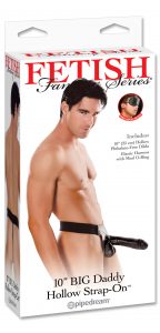 Fetish Fantasy Big Daddy Hollow 10" Strap On - Black