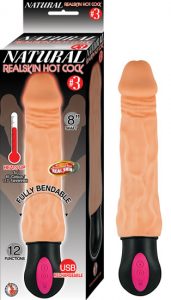Natural Realskin Hot Cock #3 8" - Flesh