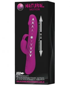 Pretty Love Natural Motion 7" Function Rabbit Silicone Purple