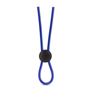 Stay Hard Silicone Loop Cock Ring - Blue