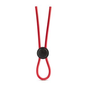 Stay Hard Silicone Loop Cock Ring - Red