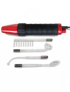 Neon Wand Electrosex Kit - Red Handle - Purple Electrode