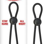 Mack Tuff Adjustable Silicone Cock Tie - Black
