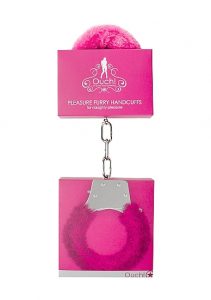 Pleasure Handcuffs Furry - Pink