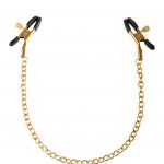 Fetish Fantasy Gold Nipple Chain Clamps