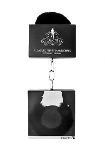 Pleasure Handcuffs Furry - Black
