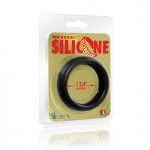 Wide Silicone Donut Black 1.75"