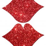 Pastease Lips Red Glittering