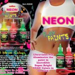 Neon Body Paints 3 Pack Carded