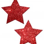 Pastease Rockstar - Red Glitter