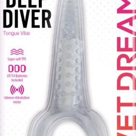 TONGUE STAR DEEP DIVER CLEAR VIBRATING TONGUE WITH MOTOR