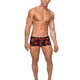MINI SHORT SHEER LIPS BLACK XL
