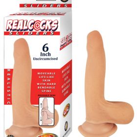 REALCOCKS SLIDERS 6IN FLESH UNCIRCUMSIZED