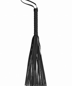 OUCH! SKULLS & BONES WHIP W/ SKULLS BLACK