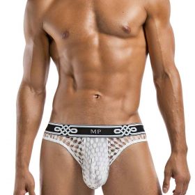 PEEP SHOW LO RISE THONG WHITE LARGE/ XL