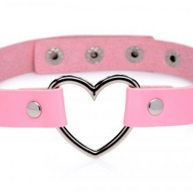 MASTER SERIES DARK HEART CHROME HEART PINK CHOKER