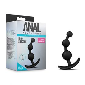 ANAL ADVENTURES PLATINUM SMALL ANAL BEADS BLACK
