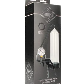 PUMPED ELITE BEGINNER PUMP W/ PSI GAUGE TRANSPARENT