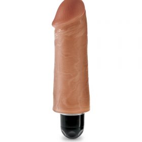 KING COCK 5 IN VIBRATING STIFFY TAN
