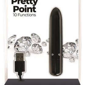 POWER BULLET PRETTY POINT 4IN 10 FUNCTION BULLET BLACK
