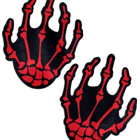 PASTEASE RED SKELETON HANDS