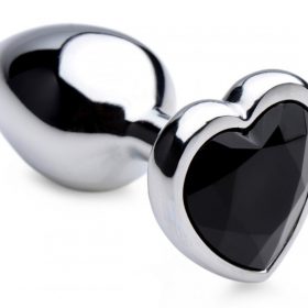 BOOTY SPARKS BLACK HEART GEM ANAL PLUG SMALL