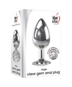 (WD) ADAM & EVE CLEAR GEM ANAL LARGE