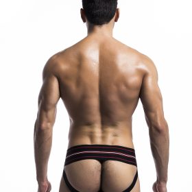 MOB FETISH JOCKSTRAP BLACK MEDIUM 3IN WAISTBAND(BULK)