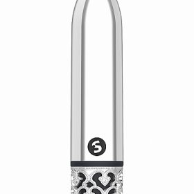 ROYAL GEMS GLAMOR POWERFUL BULLET RECHARGEABLE SILVER