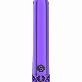 ROYAL GEMS SHINY PURPLE ABS BULLET RECHARGEABLE