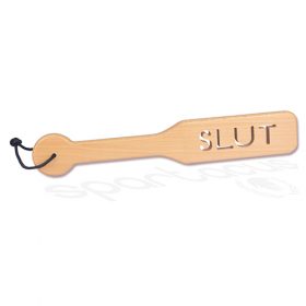 32CM ZELKOVA WOOD PADDLE W/ IMPRESSION SLUT