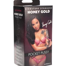 SIGNATURE STROKERS HONEY GOLD ULTRASKYN POCKET PUSSY CARAMEL