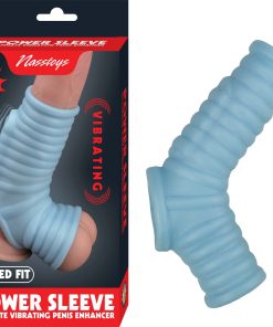 VIBRATING POWER SLEEVE RIBBED FIT - BLUE