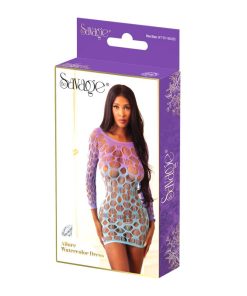 ALLURE OMBRE DRESS PURPLE/TEAL