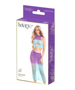 MERMAID DRESS PURPLE/BLUE