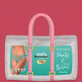 SWEETUMS CROTCHLESS PANTY W/ WIPES MINT S/M