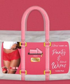 SWEETUMS LACE BOY SHORT W/ WIPES CHERRY 2XL