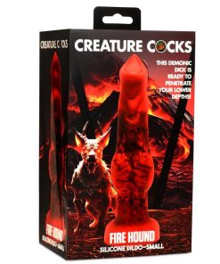 CREATURE COCKS FIRE HOUND SILICONE DILDO SMALL