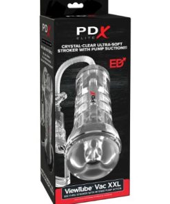 PDX ELITE VIEWTUBE VAC XXL PUMP SEE-THRU EZ GRIP STROKER