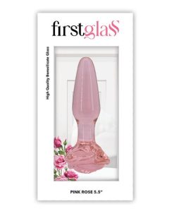 FIRST GLASS ROSE BUTT PLUG M