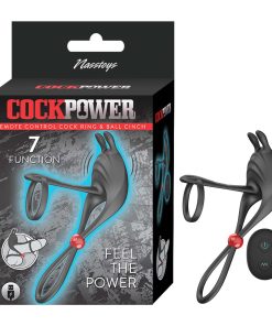 COCKPOWER COCKRING & BALL CINCH W/ REMOTE BLACK