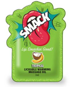 SMACK POUCH MASSAGE OIL TROPICAL FILLED POUCH