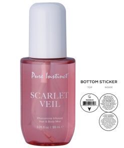 PURE INSTINCT PHEROMONE INFUSED BODY & HAIR MIST SCARLET 3.35 OZ