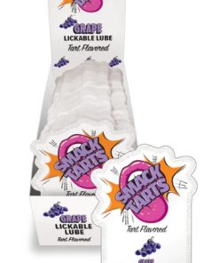 SMACK LICKABLE MASSAGE OIL 36 PC DISPLAY SOUR GRAPE