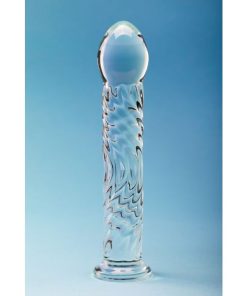CLARITY GLASS DILDO SERAPHIC RIPPLE