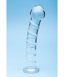 CLARITY GLASS DILDO SERAPHIC SPIRAL