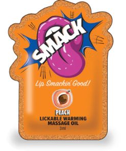 SMACK POUCH MASSAGE OIL PEACH FILLED POUCH